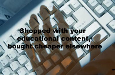 shopped your educational content bought elsewhere